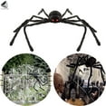 thumbnail image 1 of PULLIMORE Giant Spider Halloween Decorations 5 ft Scary Black Hairy Fake Spider Props for Outdoor Party Haunted House Decor, 1 of 9