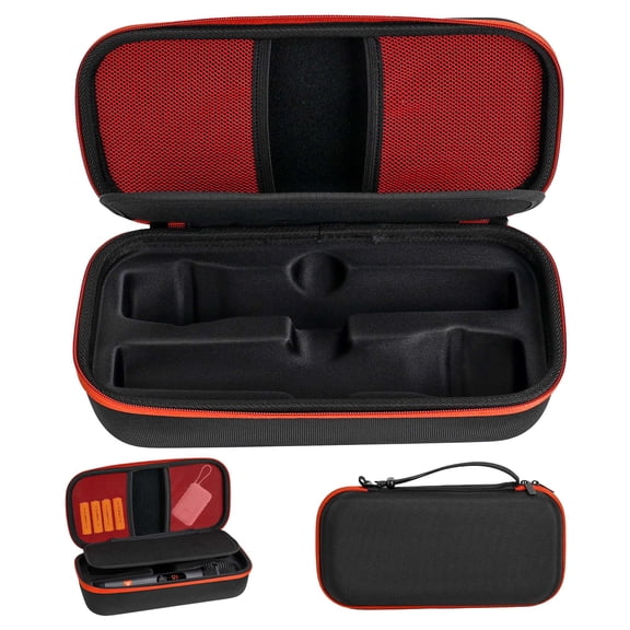 PULLIMORE JBL Wireless Microphone Case - Travel Bag for Dual Handheld Mic System & Accessories - Black(Only Box)