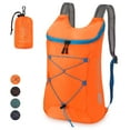 thumbnail image 1 of PULLIMORE Lightweight Packable Hiking Backpack, Water Resistant Foldable Backpack for Women Men Travel Camping Vacation, Orange, 1 of 8