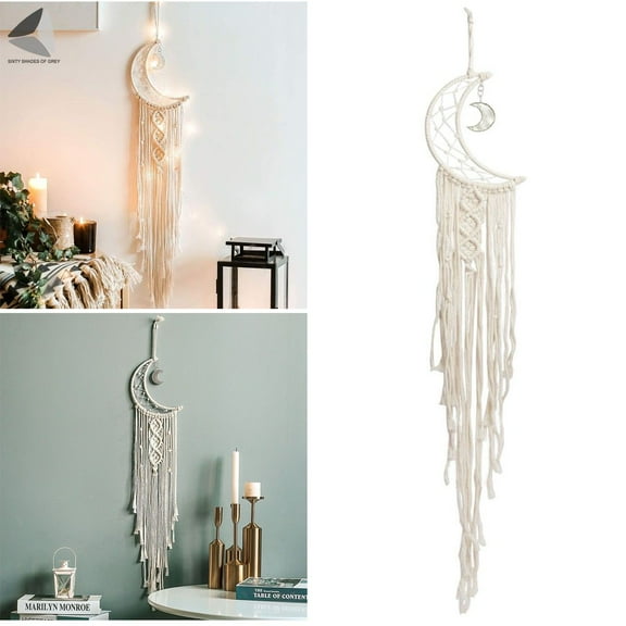 PULLIMORE Macrame Woven Wall Hanging Tapestry Handmade Boho Chic Home Art Decor