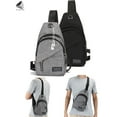 thumbnail image 1 of PULLIMORE Men Chest Bags Casual Crossbody Shoulder Sling Backpack Fanny Pack for Sports Travel (Black), 1 of 10