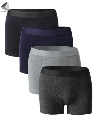 Capreze Mens Boxer Briefs with Hidden Zipper Pocket Comfy Breathable Low  Rise Underwear(3 Pack)