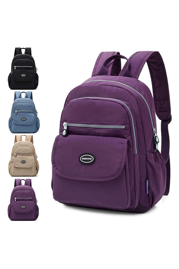 Mini Nylon Backpack Purse for Women Men Small Waterproof Fashion College Bag Casual Lightweight Shopping Travel Daypack, Blue