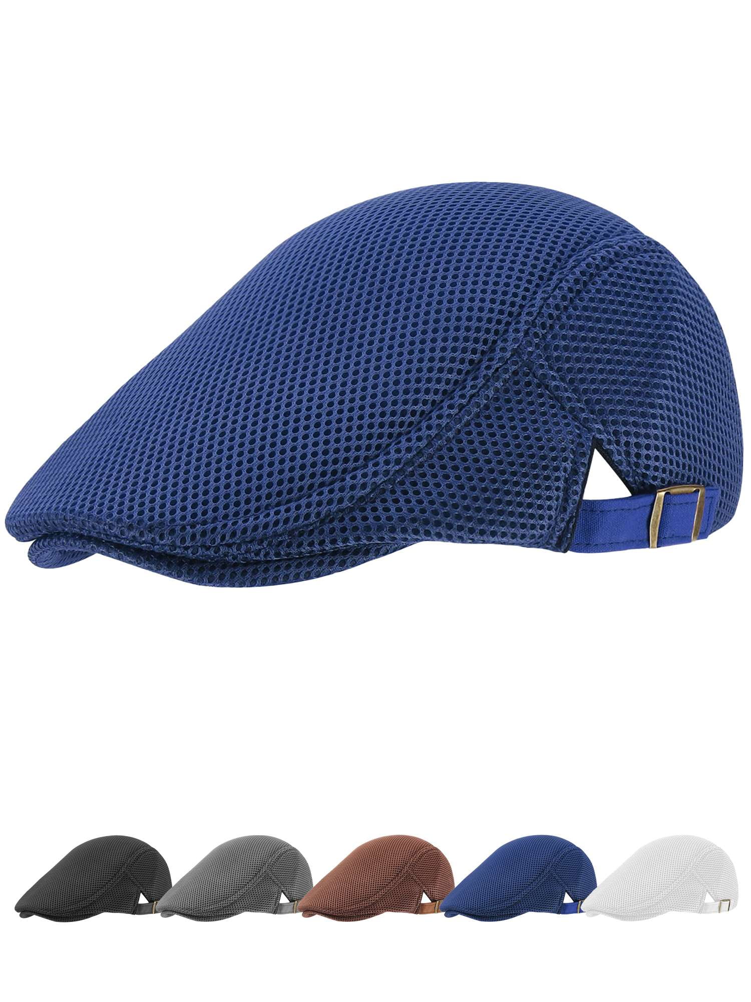 PULLIMORE Newsboy Cap Gatsby Ivy Hat Breathable Mesh Summer Cap ...