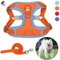 thumbnail image 1 of PULLIMORE No Pull Dog Harness Leash Set Reflective Adjustable Easy Control Pet Chest Vest for Small Medium Dogs (XL, Orange), 1 of 8