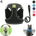 thumbnail image 1 of PULLIMORE No Pull Dog Harness No Choke Reflective Pet Vest Adjustable Breathable Mesh Harnesses with Leash for Small Dogs Cats Walking (XS, Black), 1 of 9