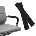thumbnail image 1 of PULLIMORE Office Chair-Arm Cover, 1 Pair Stretchable Breathable Jacquard Computer Chair Slipcover for Desk Chairs Arm (Black), 1 of 9
