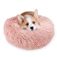 thumbnail image 1 of PULLIMORE Pet Dog Cat Calming Bed Warm Plush Donut Cuddler Round Sleeping Cushion Bed for Dogs & Cats Self-Warming and Cozy "Pink, 50CM", 1 of 9