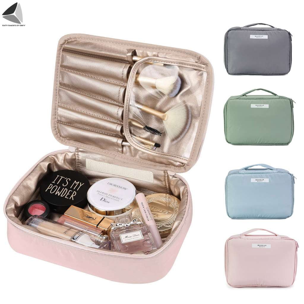 EcoRight Cosmetic Bag, Travel Makeup Bag for Women Girls, Canvas