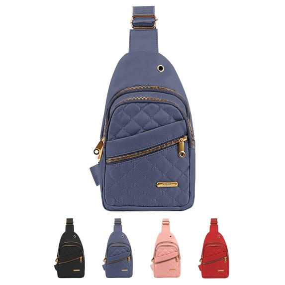 PULLIMORE Sling Bags Crossbody Backpack Waterproof Women Men Chest Bag Daypack Outdoor Travel Hiking Sports Bags (Blue)