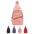 thumbnail image 1 of PULLIMORE Sling Bags Crossbody Backpack Waterproof Women Men Chest Bag Daypack Outdoor Travel Hiking Sports Bags (Pink), 1 of 10