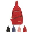 thumbnail image 1 of PULLIMORE Sling Bags Crossbody Backpack Waterproof Women Men Chest Bag Daypack Outdoor Travel Hiking Sports Bags (Red), 1 of 10