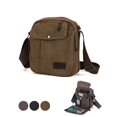 thumbnail image 1 of PULLIMORE Small Crossbody Bag Canvas Side Shoulder Bags Cell Phone Purse Wallet for Men Women (Brown), 1 of 10