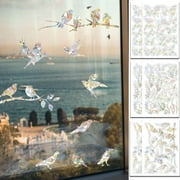 PULLIMORE Static Window Clings Anti Collision Window Decals for Bird Strikes, Self-adhesive Glass Alert Stickers, Set of 20 (Bird)