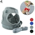 thumbnail image 1 of PULLIMORE Step-in Air Dog Harness Pet Vest No Pull No Choke Adjustable Dog Harnesses with Reflective for Small Dogs Cats (M, Gray), 1 of 9