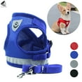 thumbnail image 1 of PULLIMORE Step-in Air Dog Harness Pet Vest No Pull No Choke Adjustable Dog Harnesses with Reflective for Small Dogs Cats (M, Blue), 1 of 9