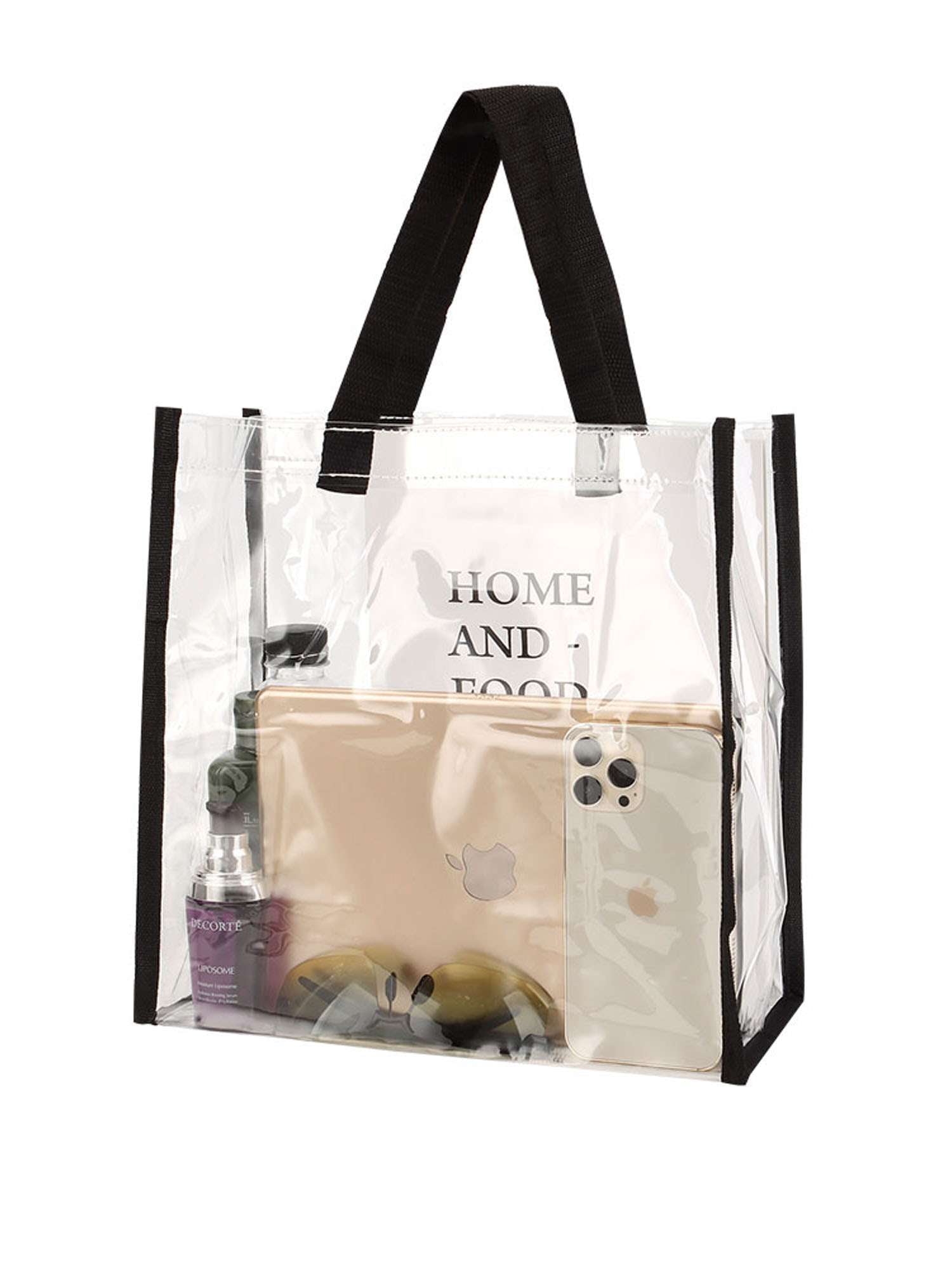 PULLIMORE Transparent Stadium Approved Tote Bags, Large Clear Totes