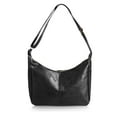 thumbnail image 1 of PULLIMORE Versatile Large-Capacity PU Leather Shoulder Bag with Adjustable Strap, Black, 1 of 6