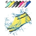 thumbnail image 1 of PULLIMORE Water Skin Sports Shoes Barefoot Quick-Dry Aqua Beach Yoga Stripe Socks Slip-on For Men Women Kids "Yellow,XL", 1 of 7
