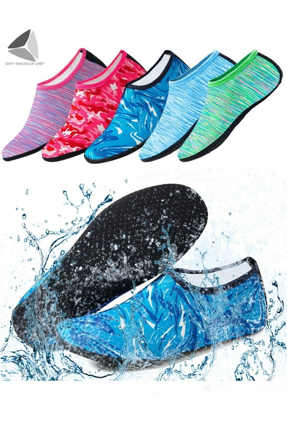 Water Sports Socks Barefoot Quick-Dry Aqua Beach Socks Slip-on for Men Women Kids for Swim Surf Yoga Exercise