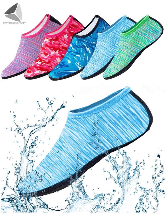 Water Sports Socks Barefoot Quick-Dry Aqua Beach Socks Slip-on for Men Women Kids for Swim Surf Yoga Exercise