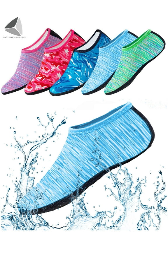 Water Sports Socks Barefoot Quick-Dry Aqua Beach Socks Slip-on for Men Women Kids for Swim Surf Yoga Exercise