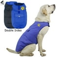 thumbnail image 1 of PULLIMORE Winter Windproof Dog Coats Double Sided Waterproof Padded Dog Warm Jackets for Small Medium Large Dogs (L, Blue), 1 of 9