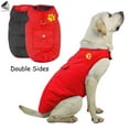 thumbnail image 1 of PULLIMORE Winter Windproof Dog Coats Double Sided Waterproof Padded Dog Warm Jackets for Small Medium Large Dogs (XL, Red), 1 of 9
