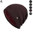 thumbnail image 1 of PULLIMORE Women Men Winter Knit Beanie Hat Cap Slouchy Skull Ski Hat (Wine Red), 1 of 9