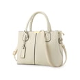 thumbnail image 1 of PULLIMORE Women Satchel Handbags Large PU Leather Shoulder Bags Top Handle Totes Briefcase Work Bag (White), 1 of 8