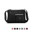 thumbnail image 1 of PULLIMORE Women's Crossbody Bag Multi-Pocket Shoulder Bag Waterproof Nylon Messenger Purse（Black）, 1 of 10