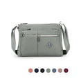 thumbnail image 1 of PULLIMORE Women's Crossbody Bag Multi-Pocket Shoulder Bag Waterproof Nylon Messenger Purse（Grey）, 1 of 10