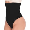 thumbnail image 1 of PULLIMORE Women's High Waist Thong Shapewear Cincher Brief Firm Tummy Control Butt Lifter Body Shaper Slimming Underwear Panties "M/L,Black", 1 of 7