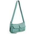 thumbnail image 1 of PULLIMORE Women's Lightweight Nylon Shoulder Bag - Water-Repellent, Adjustable Crossbody Strap(Cyan), 1 of 6