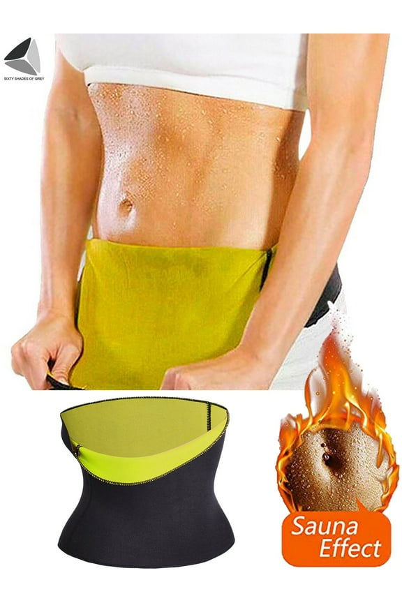 Women’s Sauna Waist Tranier Neoprene Sweat Wasit Trimmer Belt Body Shaper (Size S)