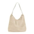 thumbnail image 1 of PULLIMORE Women's Synthetic Suede Tote Bag - Spacious 13.7" Work Bag with Magnetic Closure, 4 Colors (Beige), 1 of 7