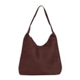 thumbnail image 1 of PULLIMORE Women's Synthetic Suede Tote Bag - Spacious 13.7" Work Bag with Magnetic Closure, 4 Colors (Coffee), 1 of 7