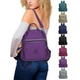 thumbnail image 1 of PULLIMORE Womens Backpack Purse Nylon Anti-theft Casual Travel Bag Ladies Shoulder Bags (Gray), 1 of 11