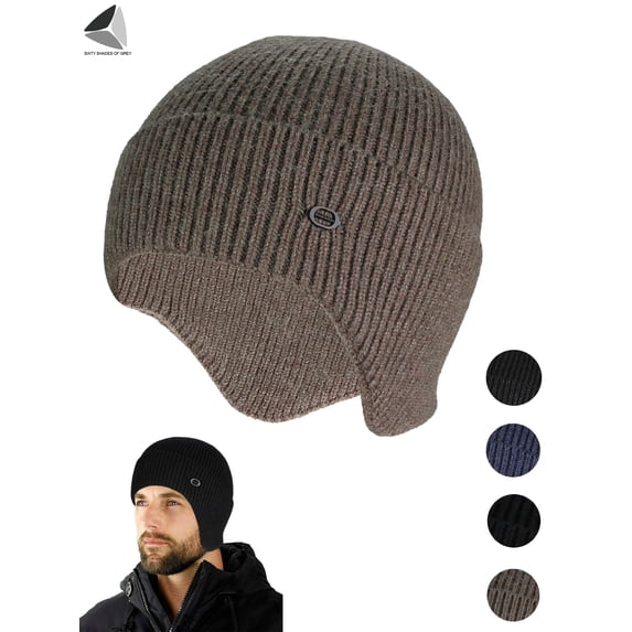 PULLIMORE Womens Mens Knit Beanie Hats Winter Warm Slouchy Ski Skull Cap (Khaki)