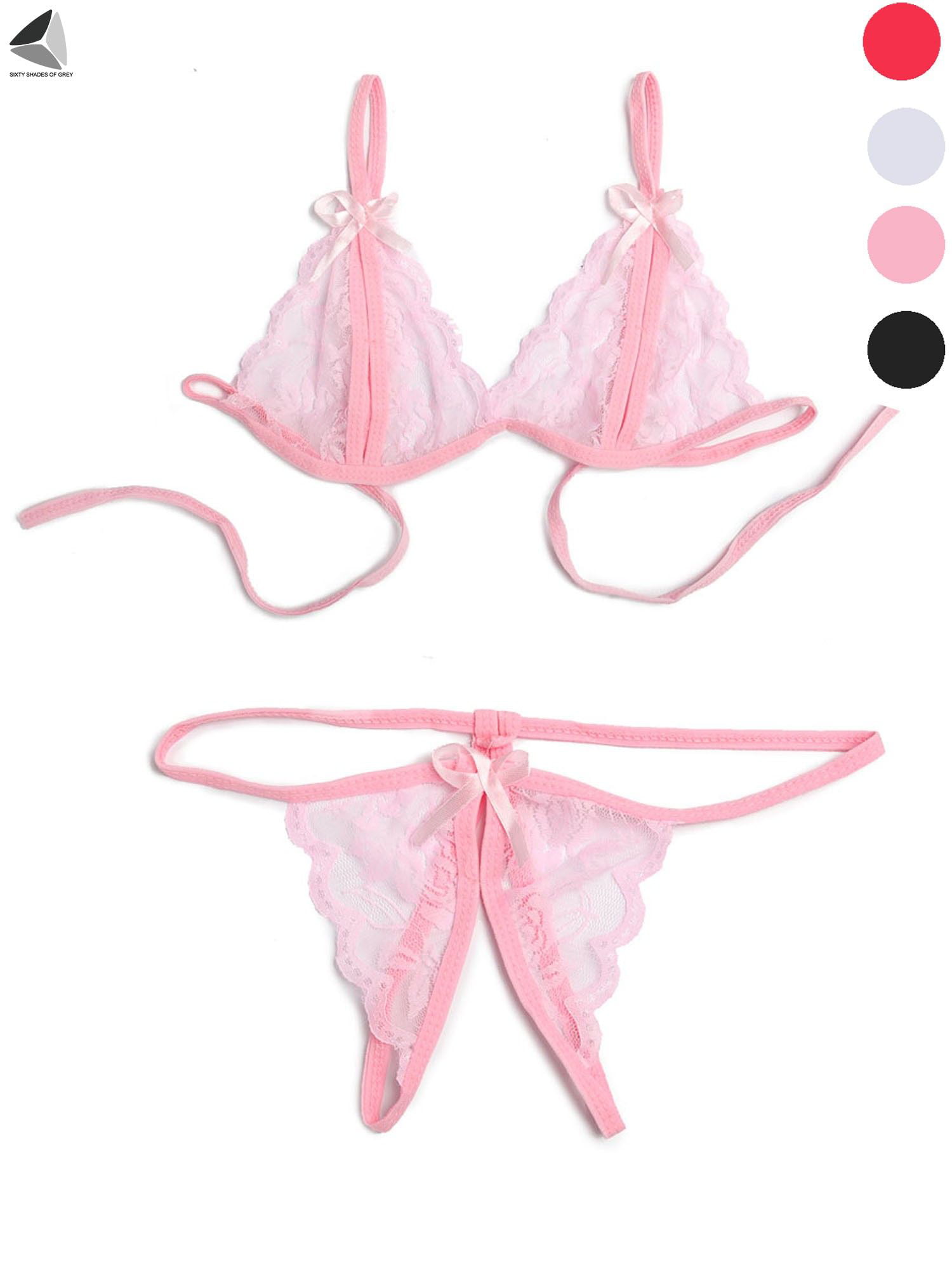  MiMiMiStore Babydoll Lace Bra And Panty Set, Erotic