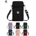 thumbnail image 1 of PULLIMORE Womens Small Crossbody Shoulder Bags Casual Nylon Phone Purse Handbag Wallet (Black), 1 of 9