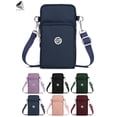 thumbnail image 1 of PULLIMORE Womens Small Crossbody Shoulder Bags Casual Nylon Phone Purse Handbag Wallet (Navy Blue), 1 of 9