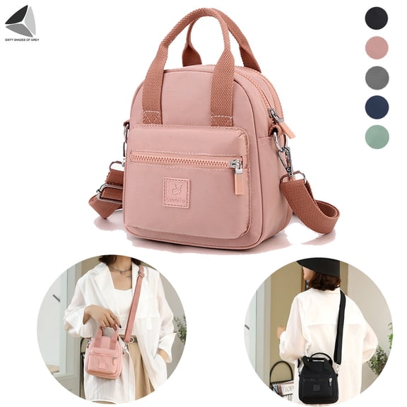 PULLIMORE Womens Small Nylon Shoulder Handbag Waterproof Crossbody Purse Bags Casual Lightweight Pouch