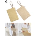 thumbnail image 1 of PULLIMORE Womens Straw Clutch Handbag Purse Boho Zipper Wristlet Summer Beach Wallets Bags (Khaki), 1 of 9