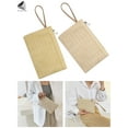 thumbnail image 1 of PULLIMORE Womens Straw Clutch Handbag Purse Boho Zipper Wristlet Summer Beach Wallets Bags (White), 1 of 9
