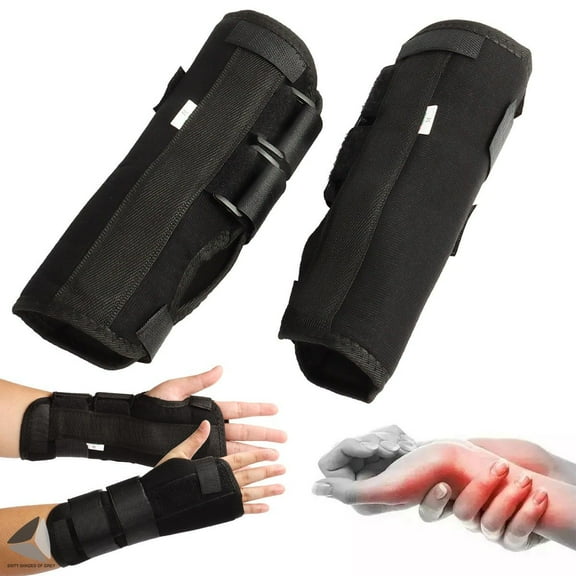 PULLIMORE Wrist Support Brace with Splints, Relief Carpal Tunnel Arthritis, Tendonitis, Fractures, for Left Right Hand Support Plate (S, Left)