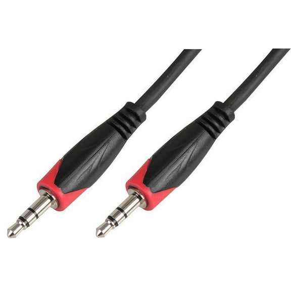 PULSE - 3.5mm Stereo Jack Plug to Plug Lead, 0.5m Black