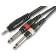 thumbnail image 1 of PULSE - 3.5mm Stereo Jack to 2x 6.35mm (1/4") Mono Jack Plug to Plug Lead, 3m, 1 of 1