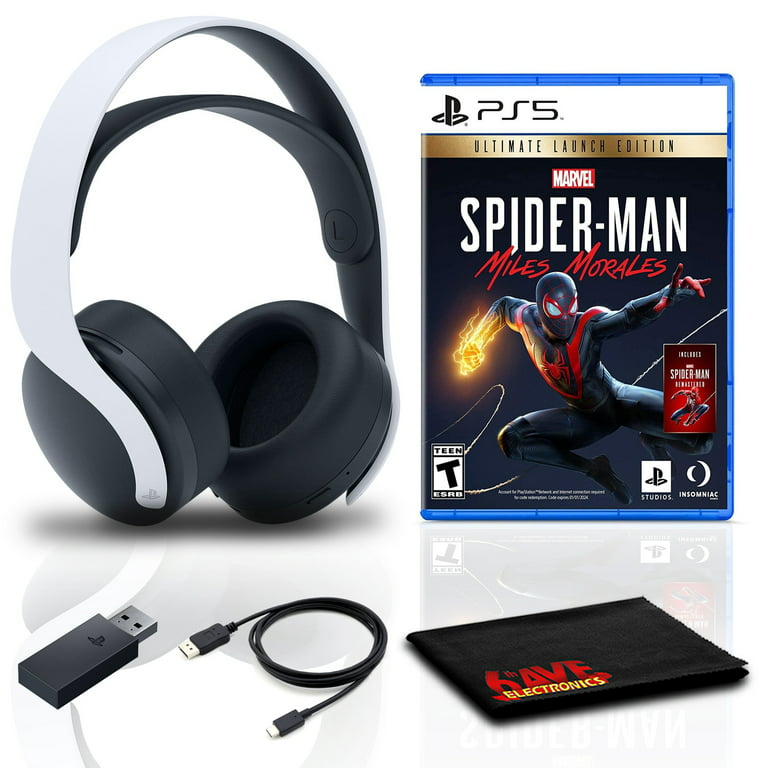 PULSE 3D Wireless Headset Bundle with Spider Man Miles Morales - PlayStation  5