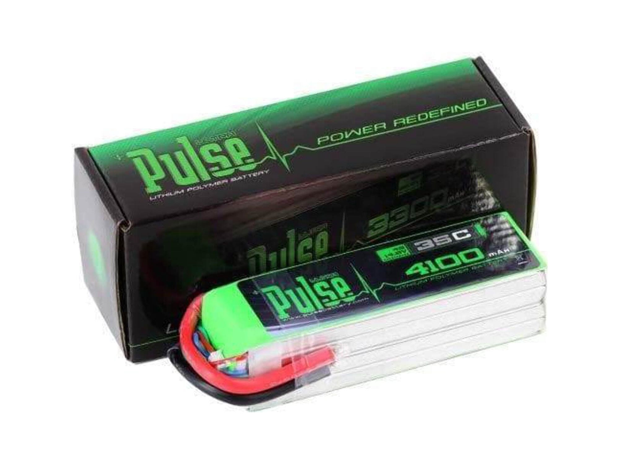 PULSE 4100mah 35C 14.8V 4S LiPo Battery - No Connector